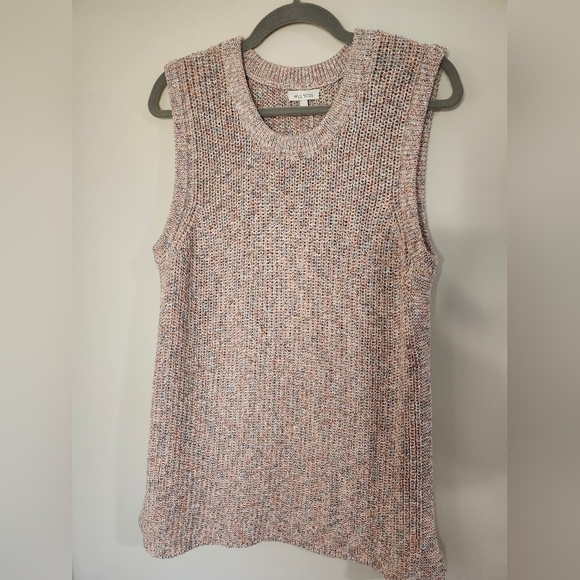 Ella Moss Womens Sweater Vest XXL Multi-Color Preppy‎ Academia Soft Girl - Picture 7 of 7